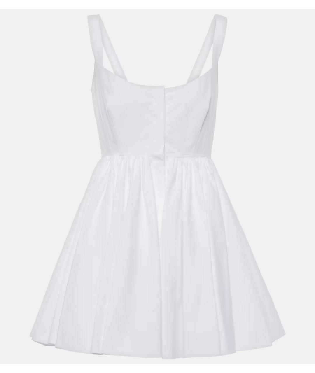 ALAIA Белое хлопковое повседневное платье, фото 3