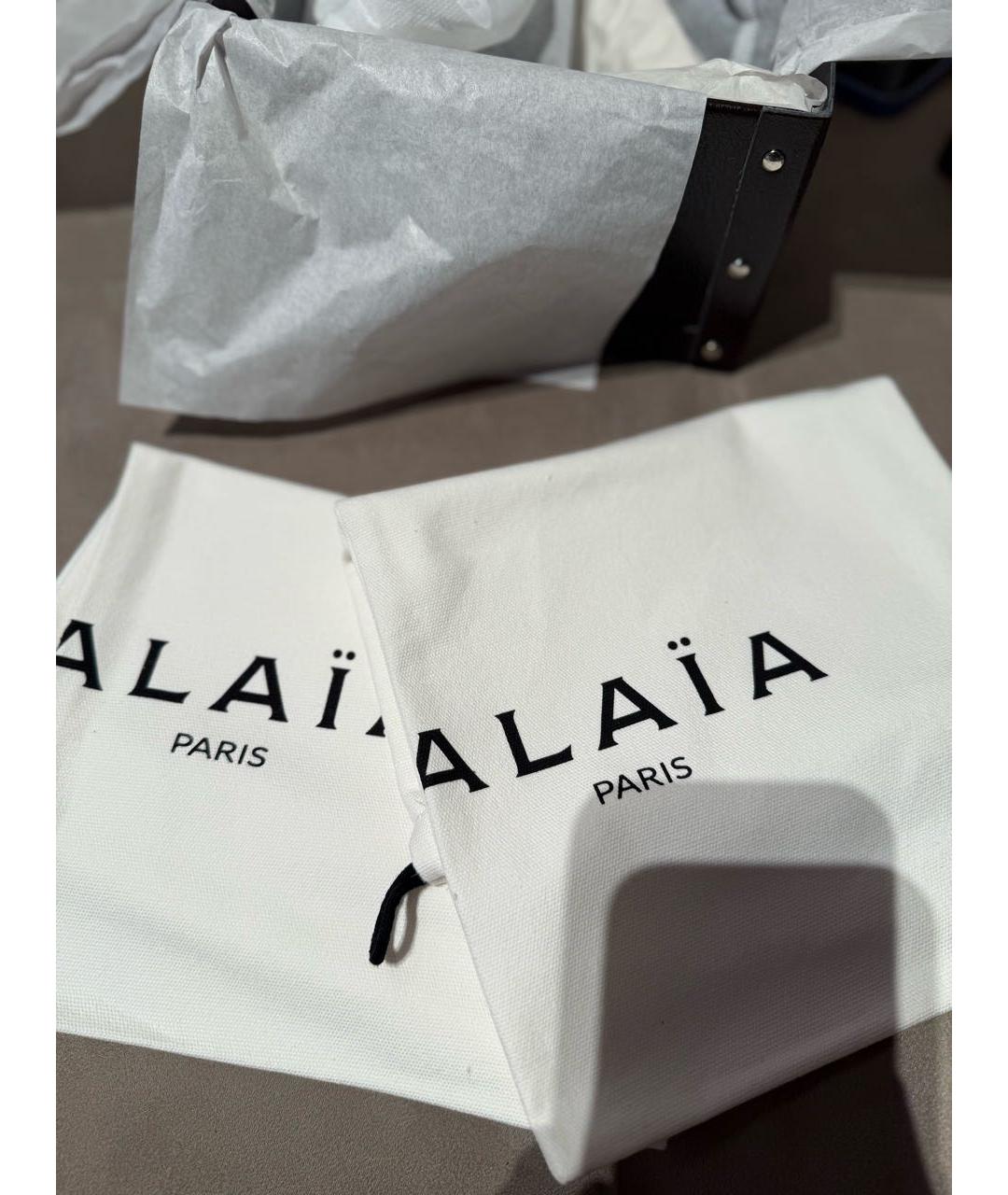 ALAIA Черные замшевые сандалии, фото 6