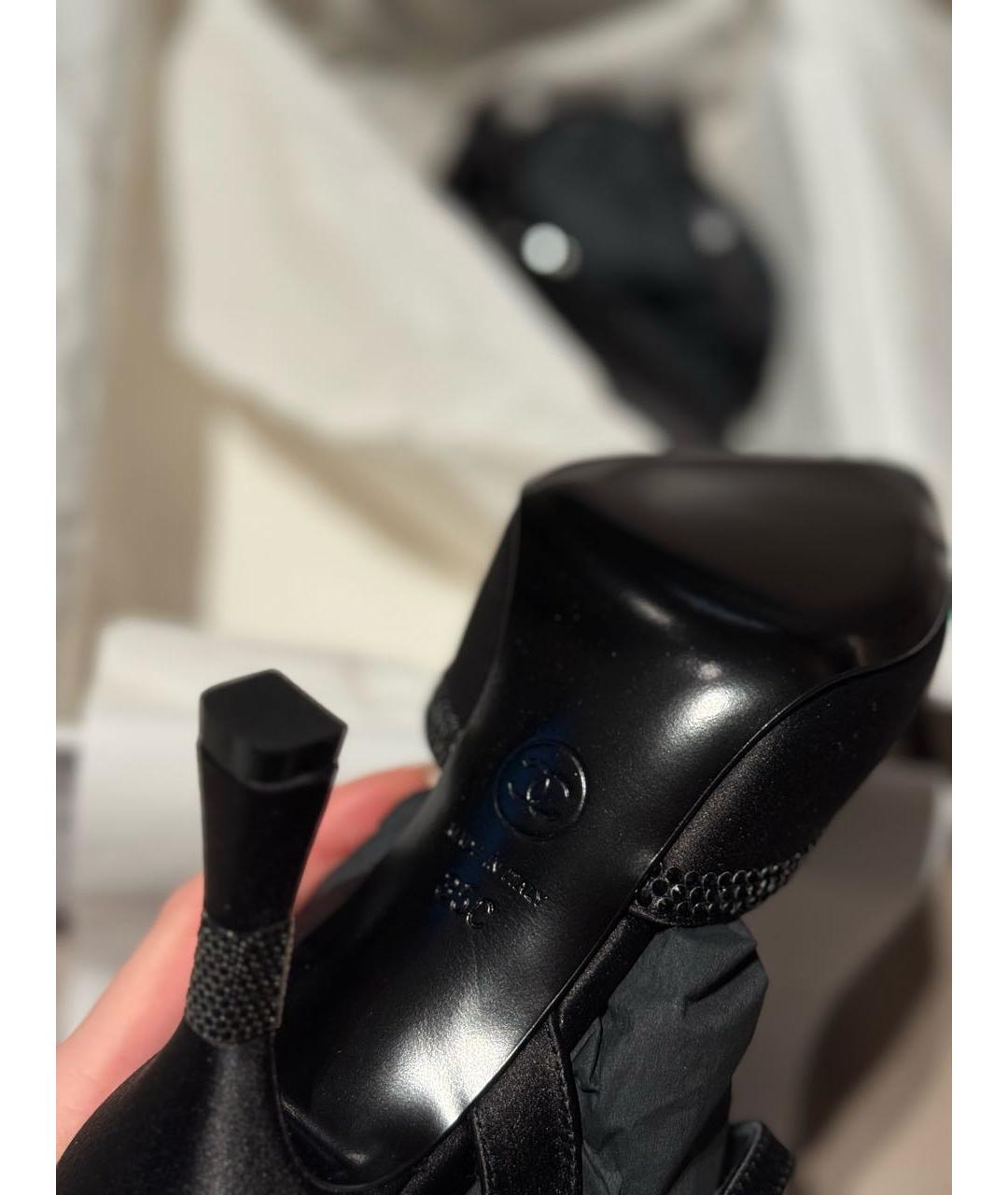 CHANEL Черные кожаные туфли, фото 7