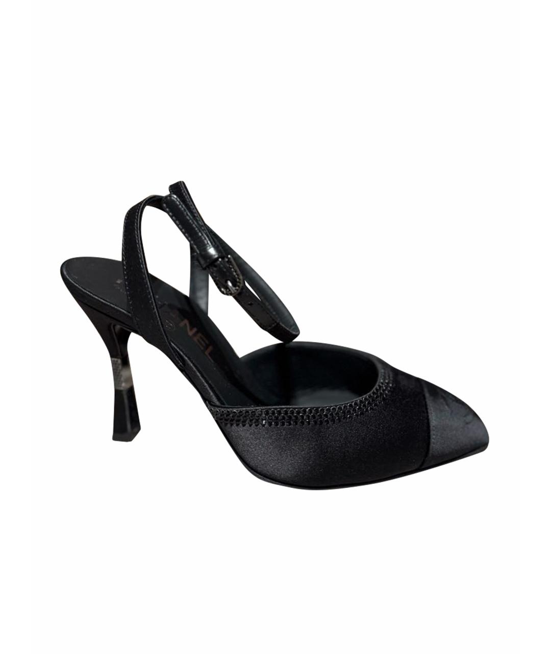 CHANEL Черные кожаные туфли, фото 1