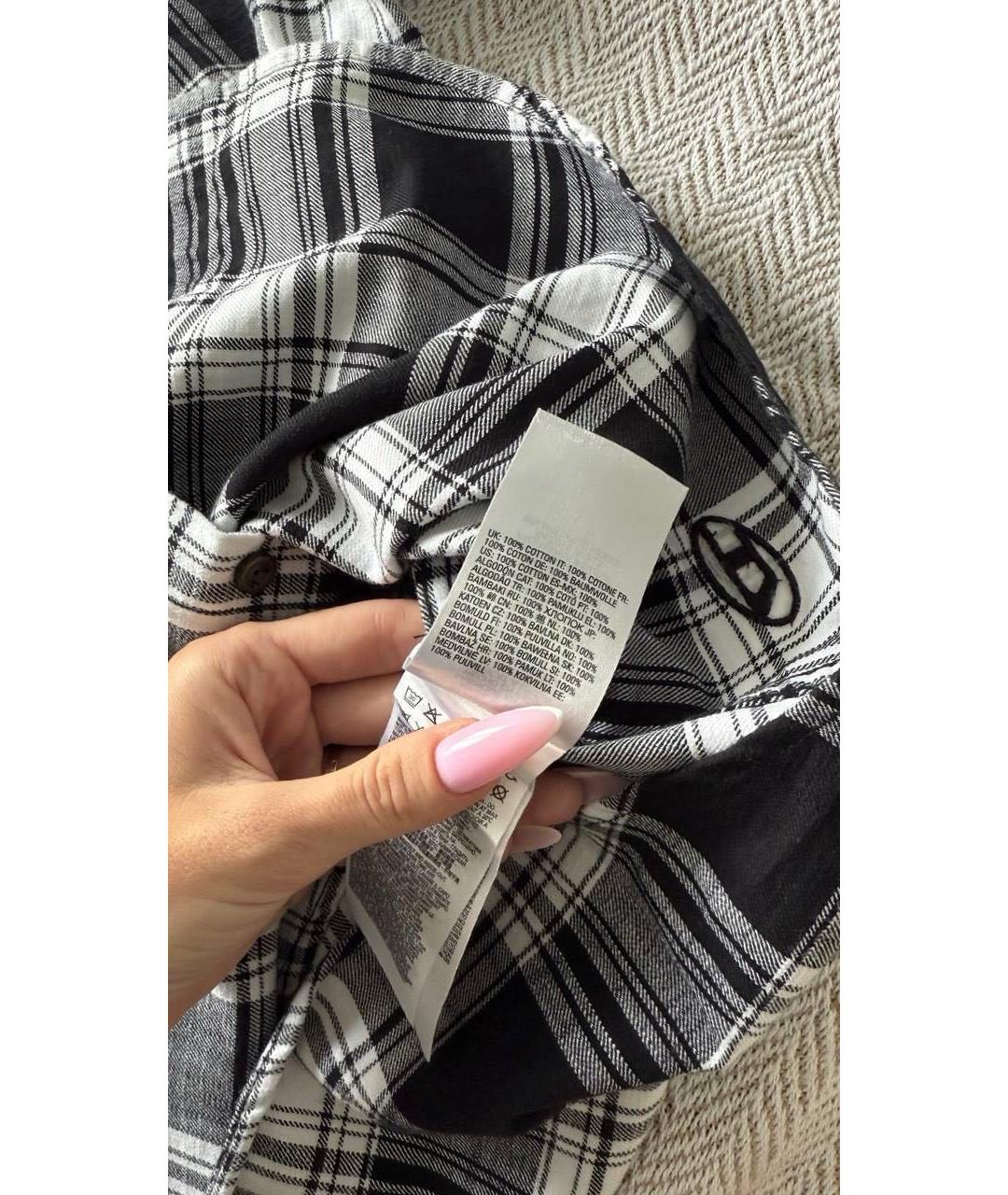 DIESEL Черная хлопковая рубашка, фото 5