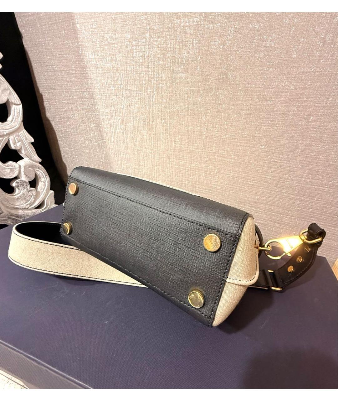 BALMAIN Бежевая тканевая сумка через плечо, фото 6