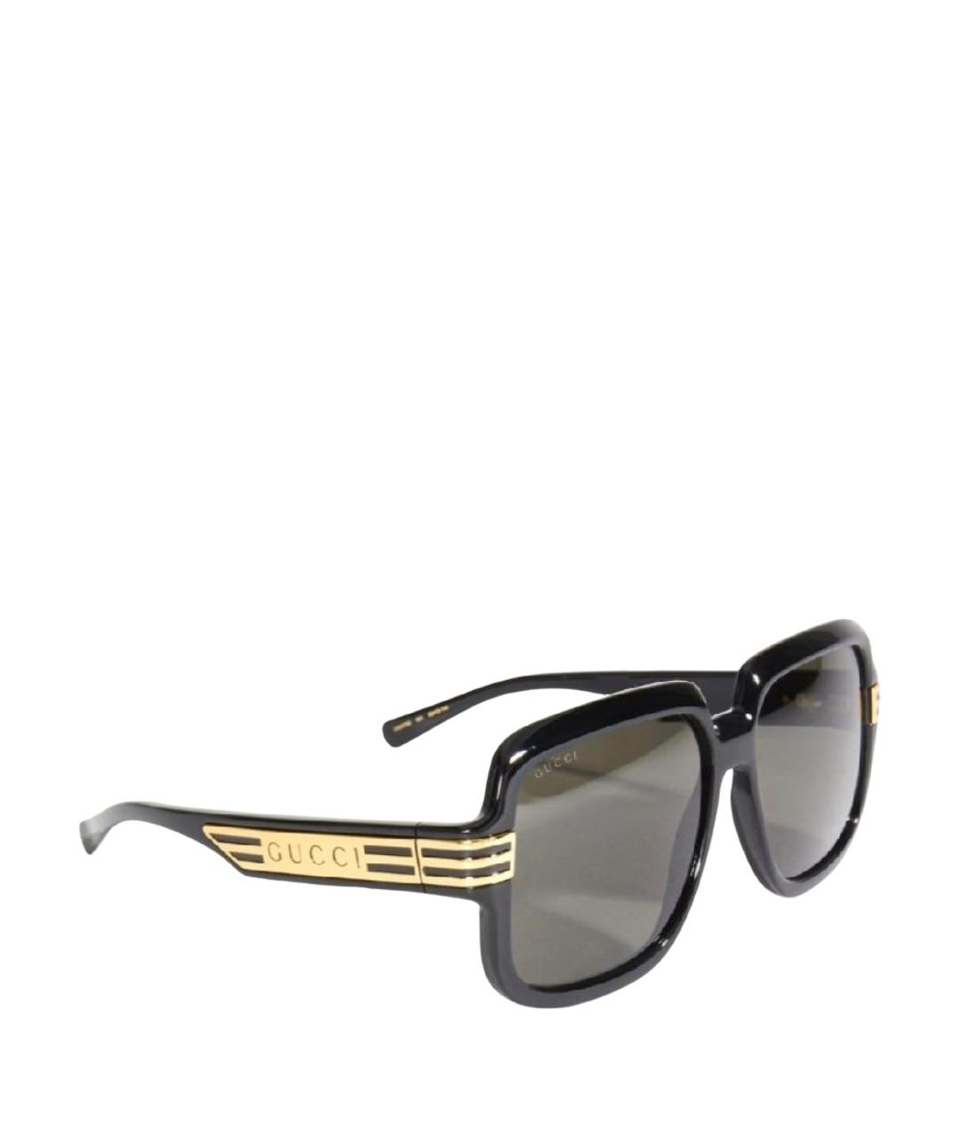 GUCCI Черные пластиковые солнцезащитные очки, фото 1