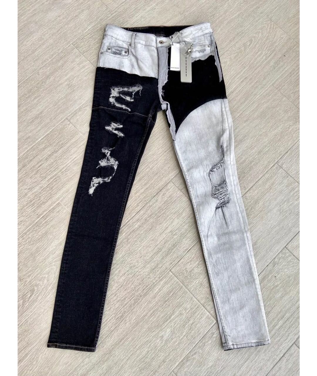 RICK OWENS DRKSHDW Хлопко-эластановые джинсы скинни, фото 8