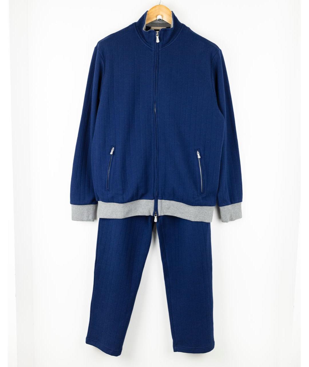 ELEVENTY Темно-синий хлопковый спортивный костюм, фото 7