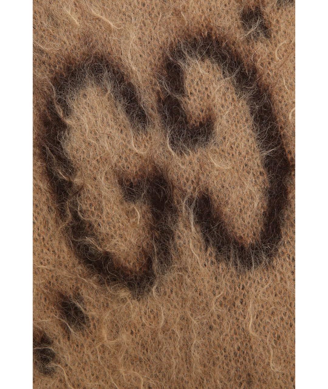 GUCCI Коричневый шарф, фото 2