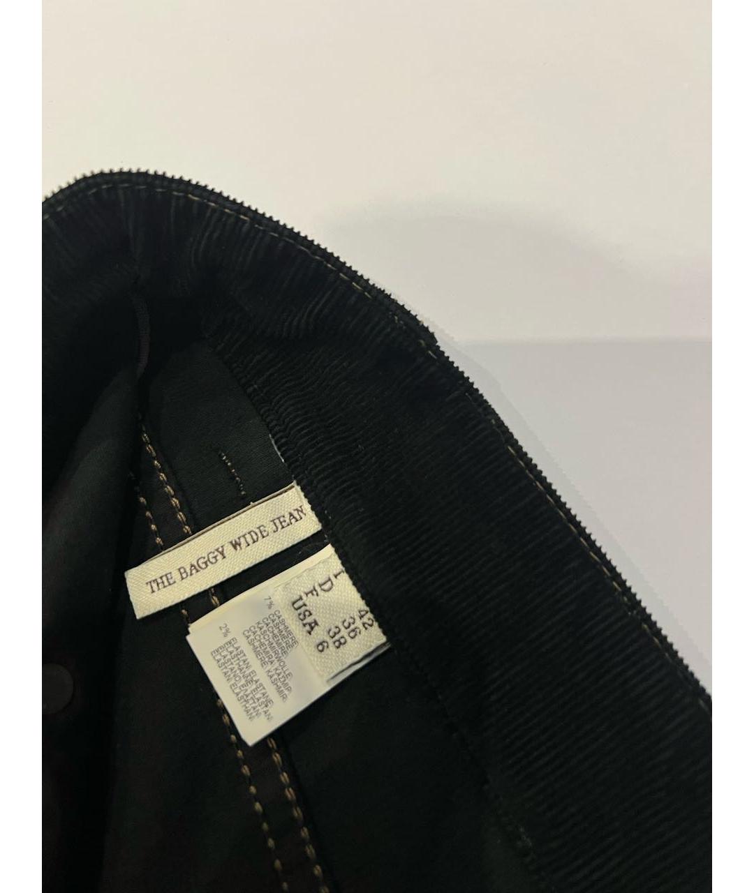 BRUNELLO CUCINELLI Черные хлопковые брюки широкие, фото 5