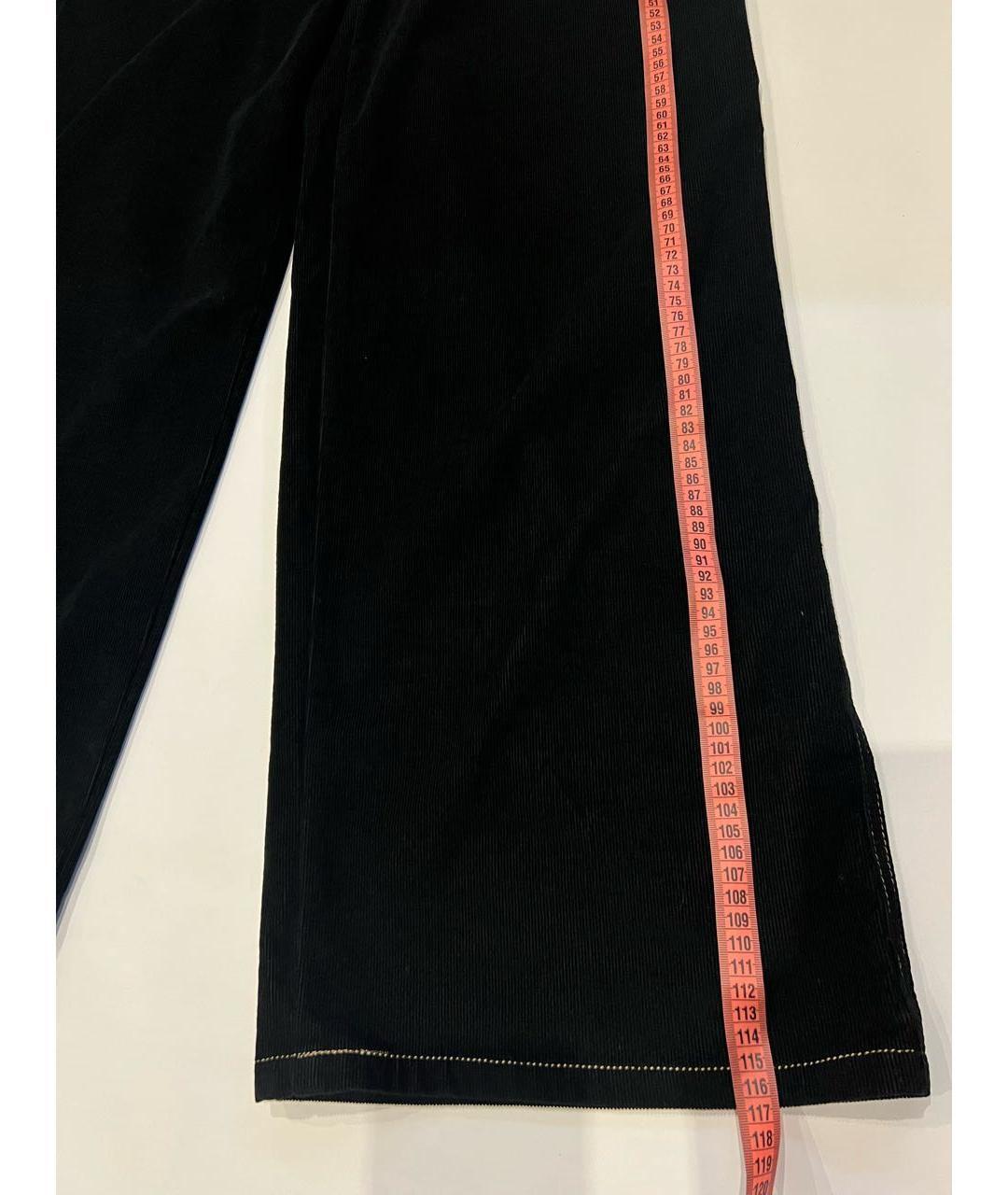 BRUNELLO CUCINELLI Черные хлопковые брюки широкие, фото 8