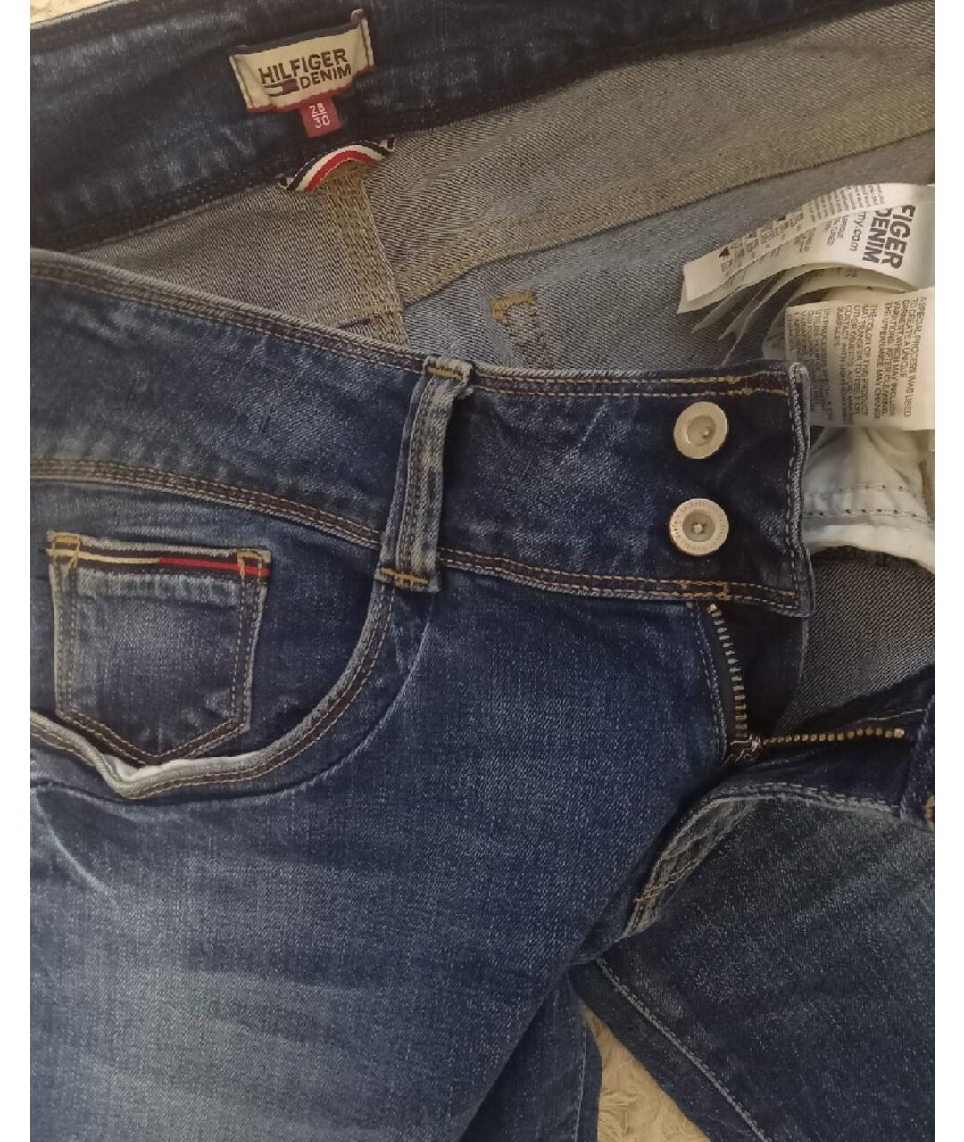 HILFIGER COLLECTION Хлопковые прямые джинсы, фото 4