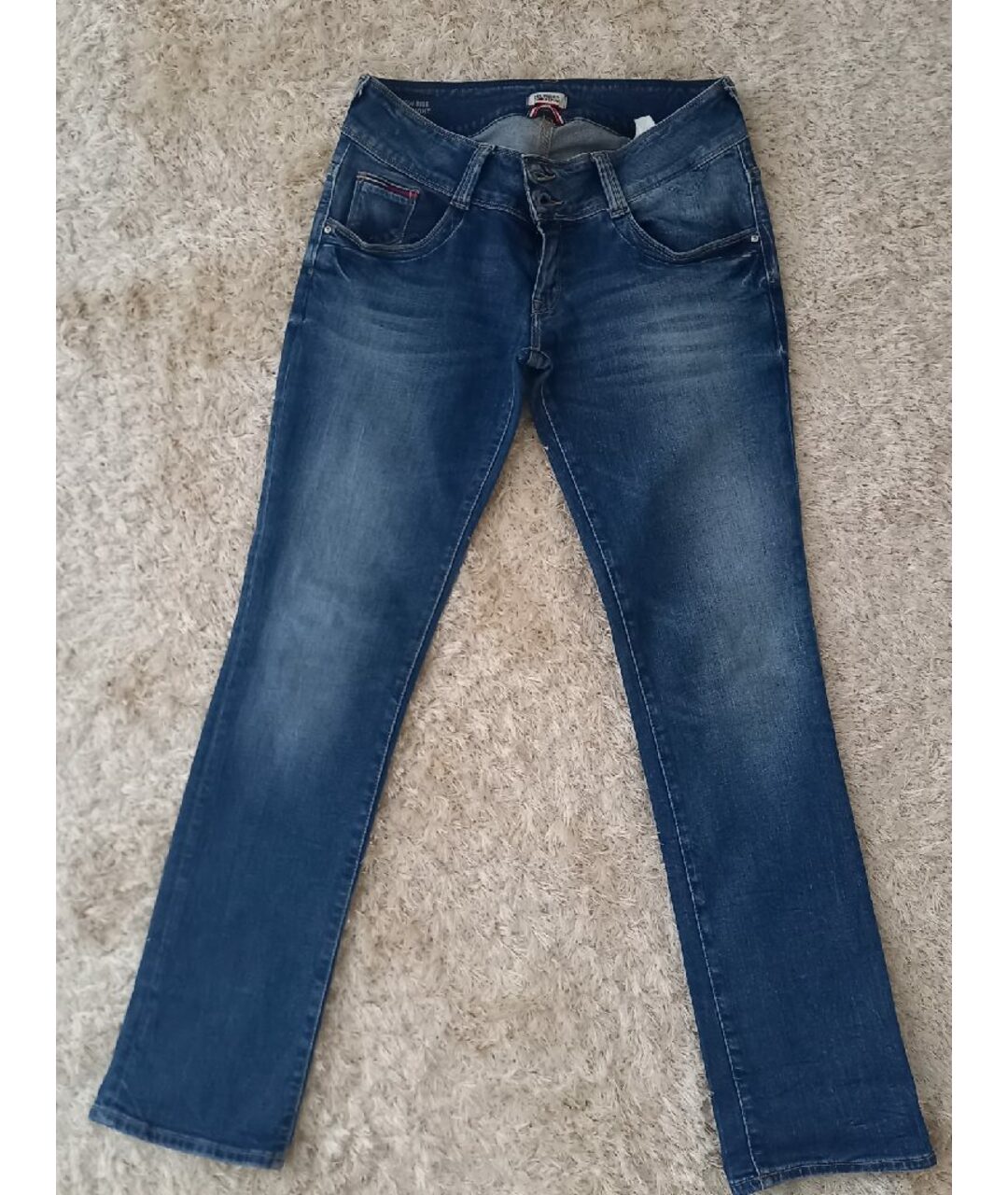 HILFIGER COLLECTION Хлопковые прямые джинсы, фото 6