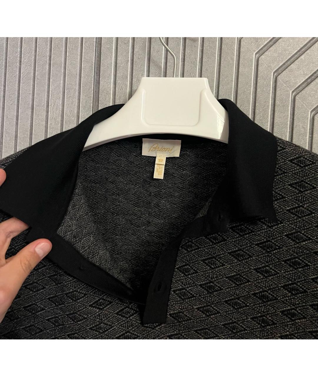 BRIONI Серый шерстяной джемпер / свитер, фото 6