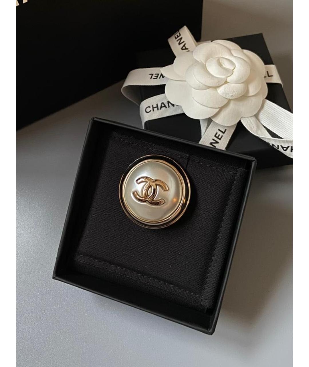 CHANEL Золотая латунная булавка / брошь, фото 2