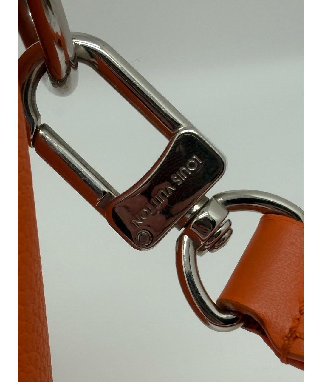 LOUIS VUITTON Оранжевая кожаная сумка на плечо, фото 5