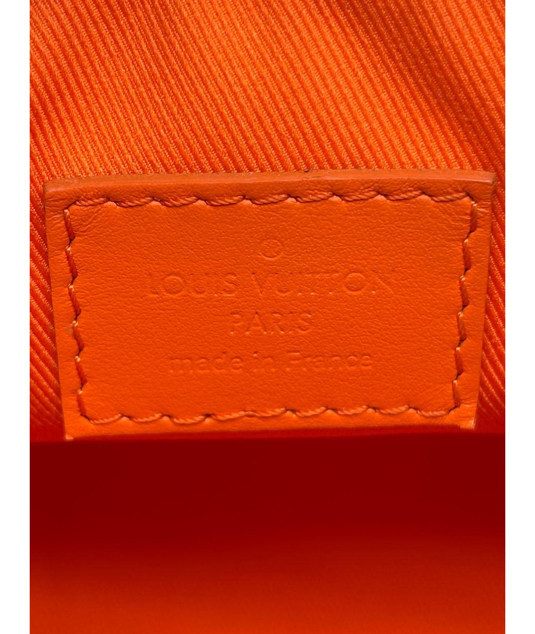 LOUIS VUITTON Оранжевая кожаная сумка на плечо, фото 6