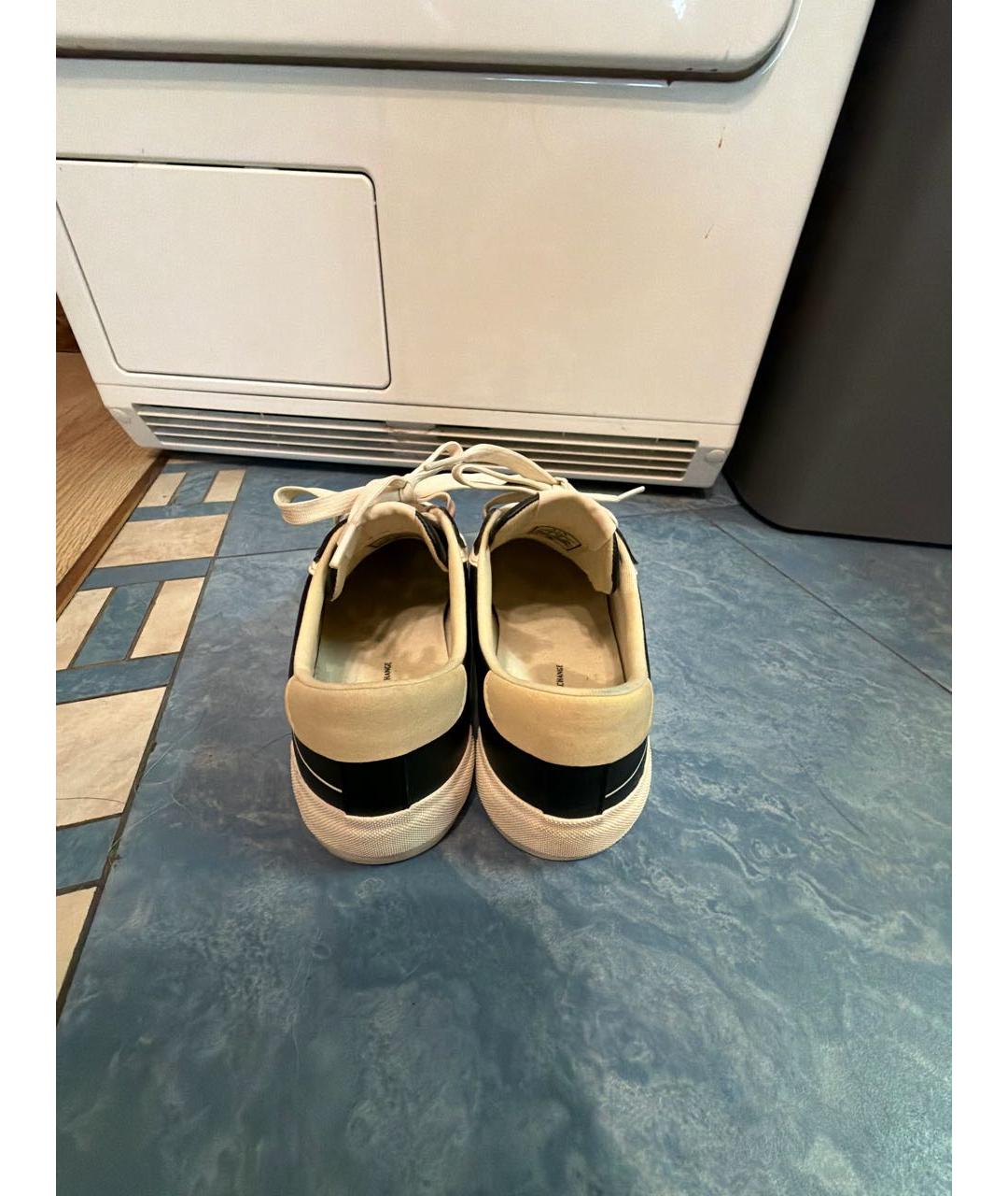 ARMANI EXCHANGE Черные кожаные кеды, фото 4