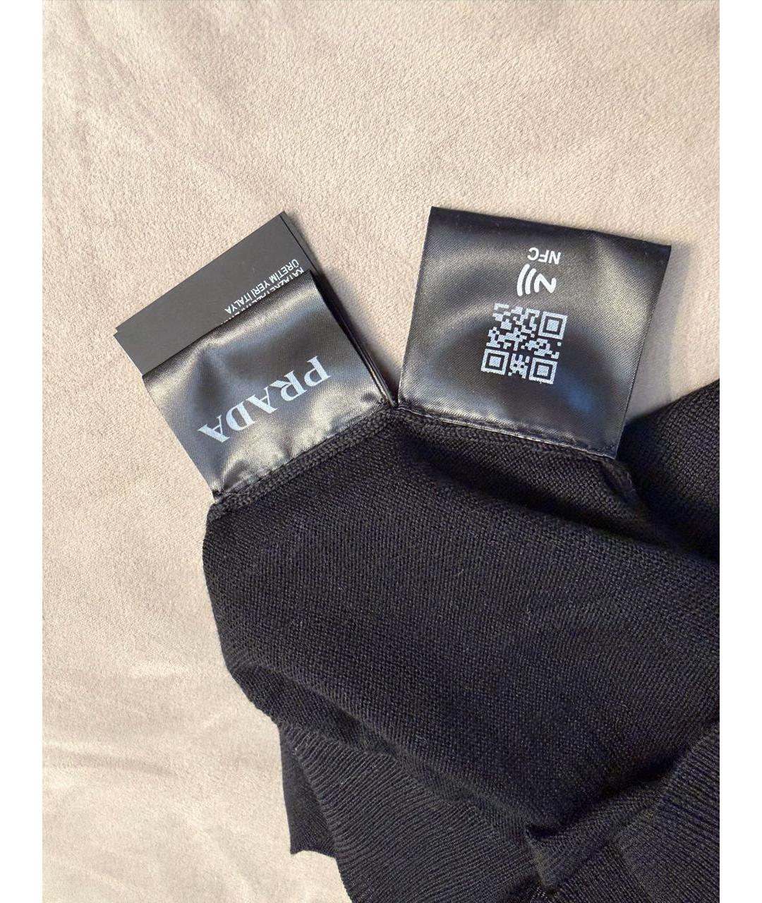 PRADA Черная шерстяная жилетка, фото 6