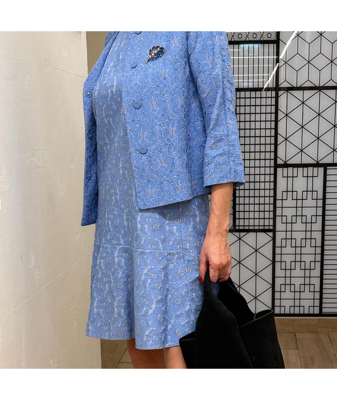 ERMANNO SCERVINO Голубое повседневное платье, фото 7
