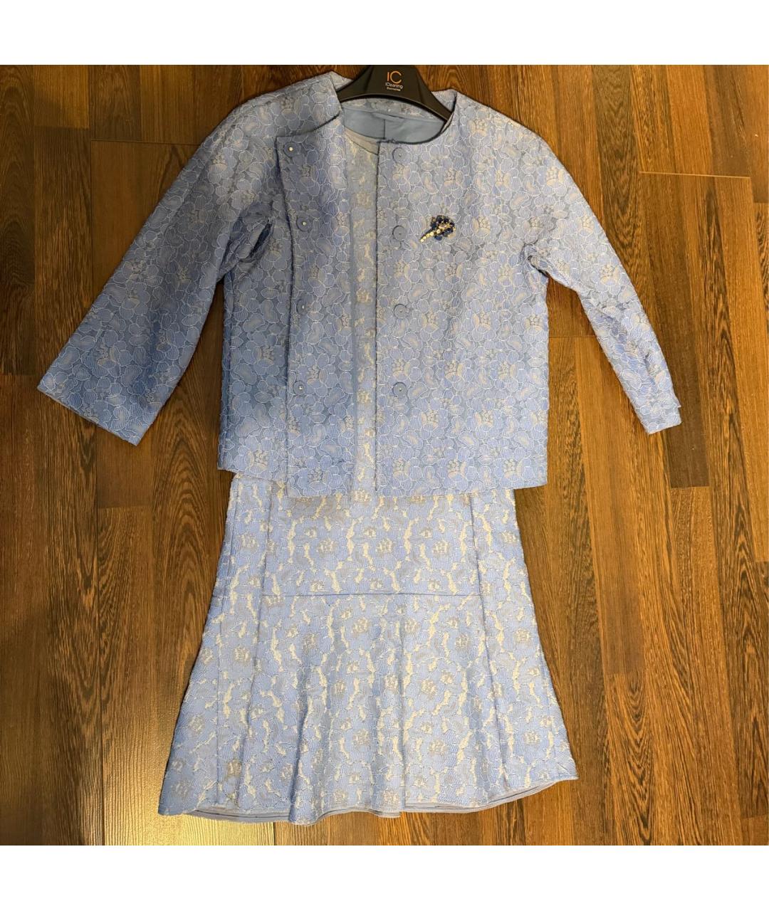 ERMANNO SCERVINO Голубое повседневное платье, фото 2