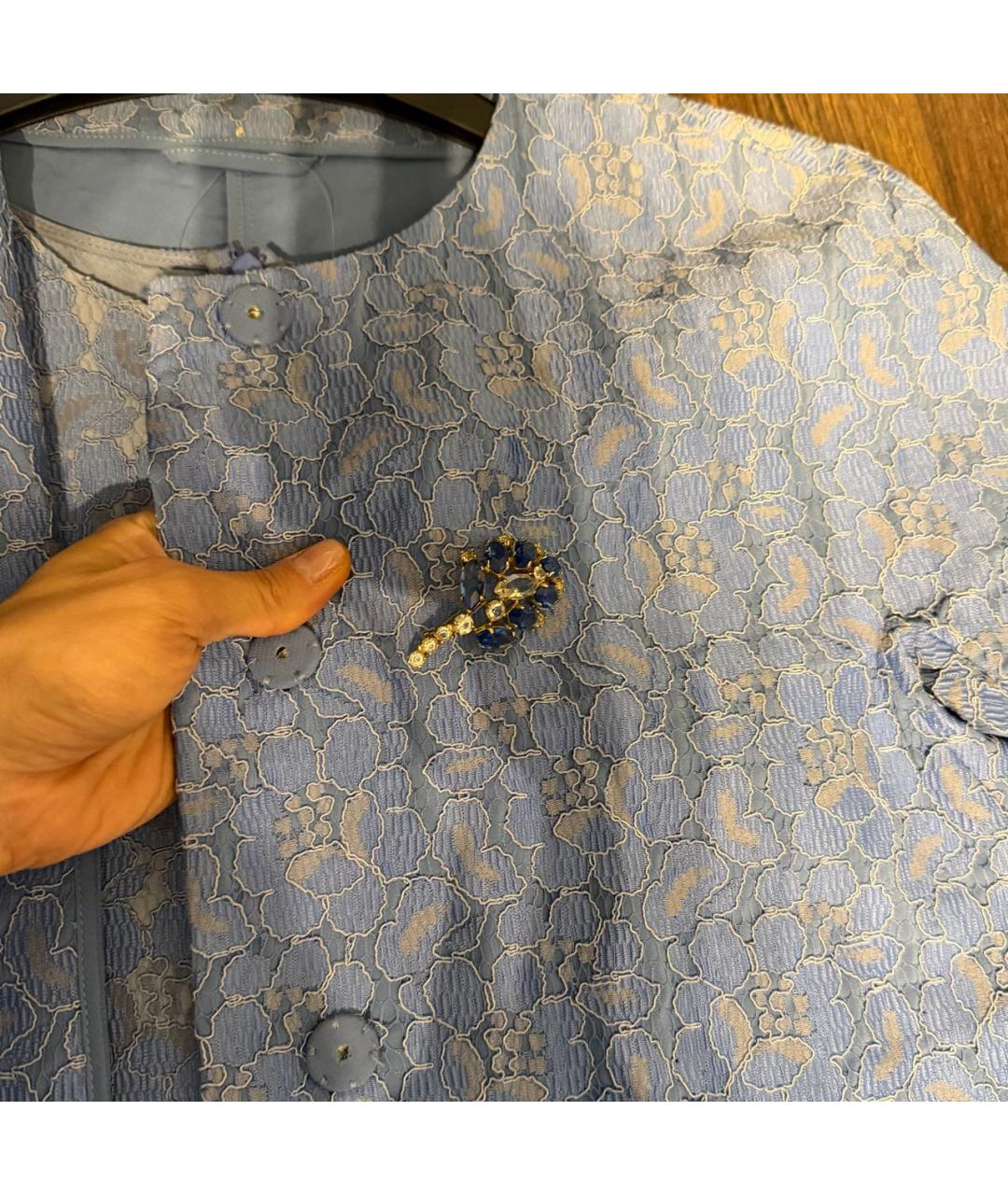 ERMANNO SCERVINO Голубое повседневное платье, фото 4