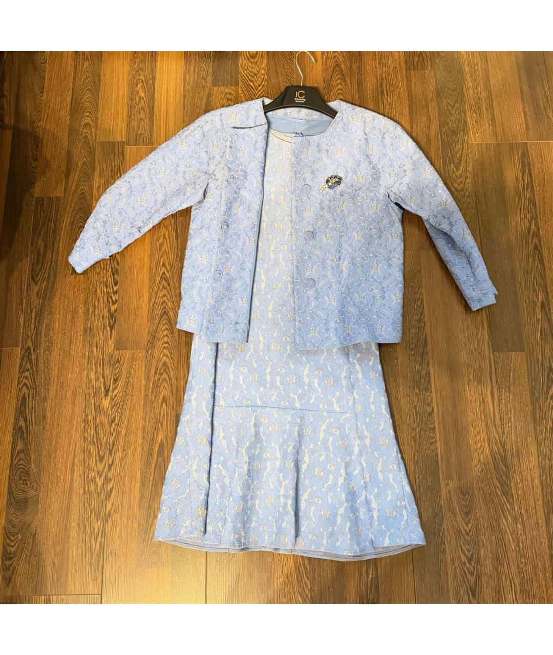 ERMANNO SCERVINO Голубое повседневное платье, фото 3