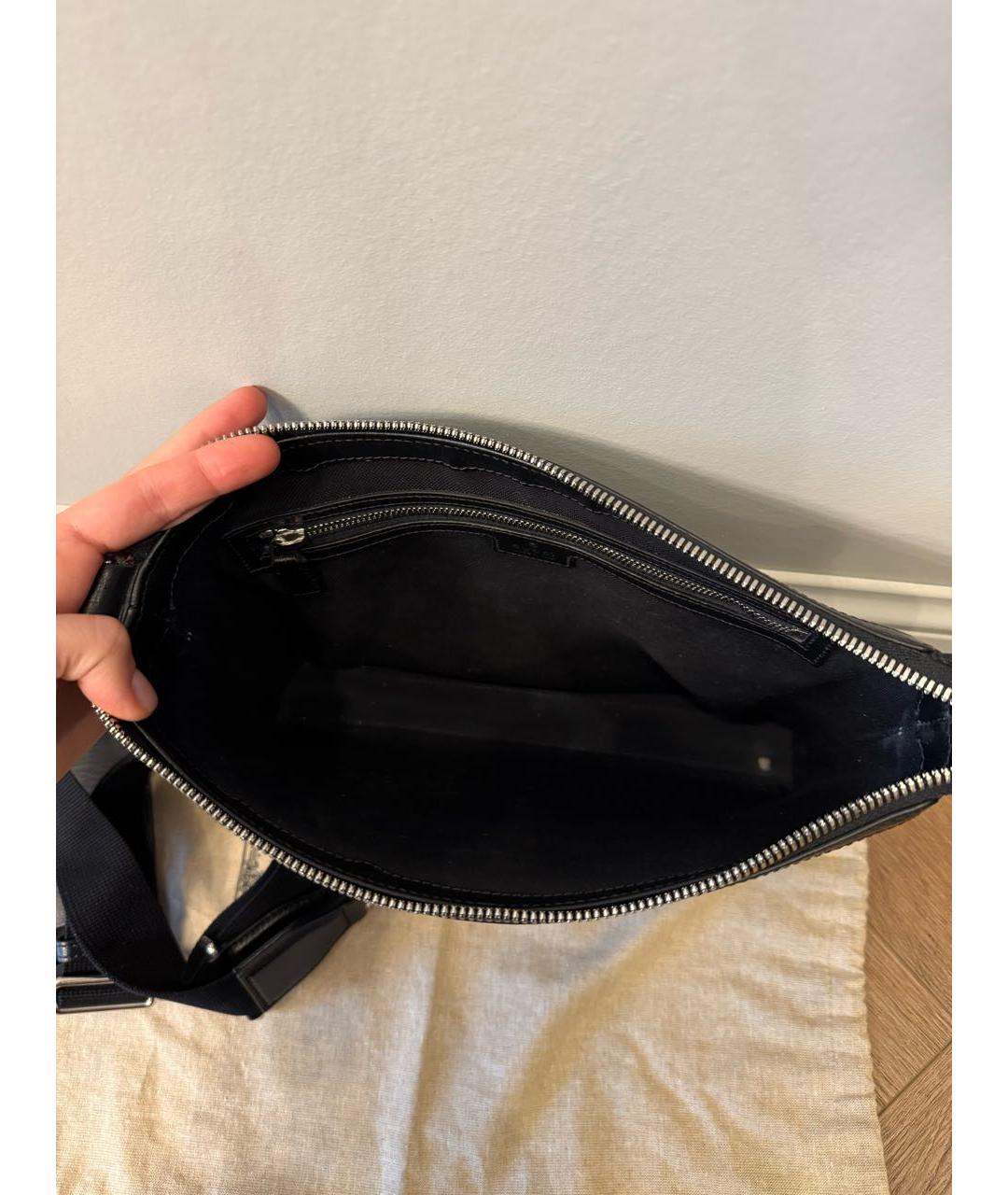 GUCCI Черная барсетка, фото 4