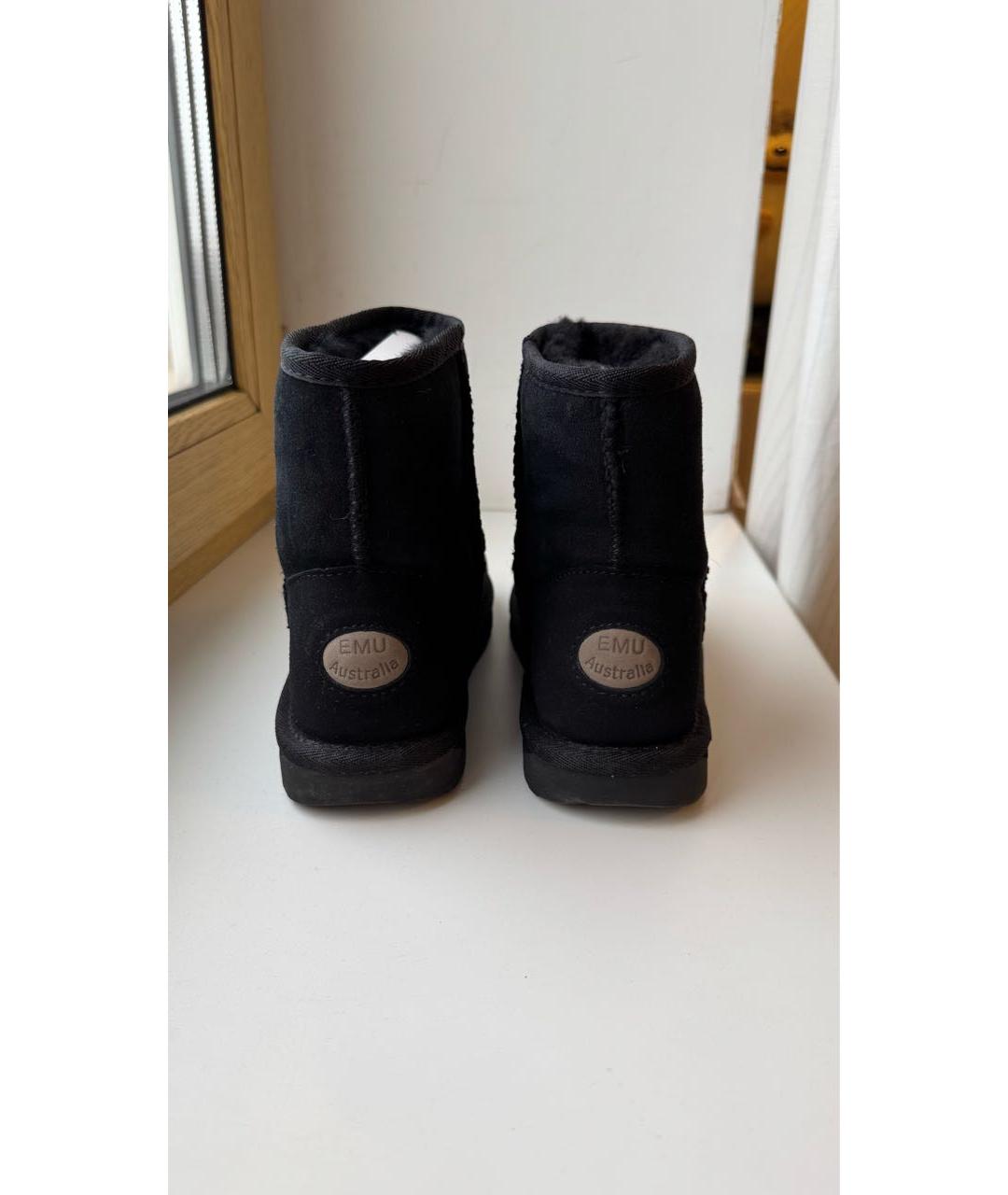 EMU Черные замшевые полусапоги, фото 4