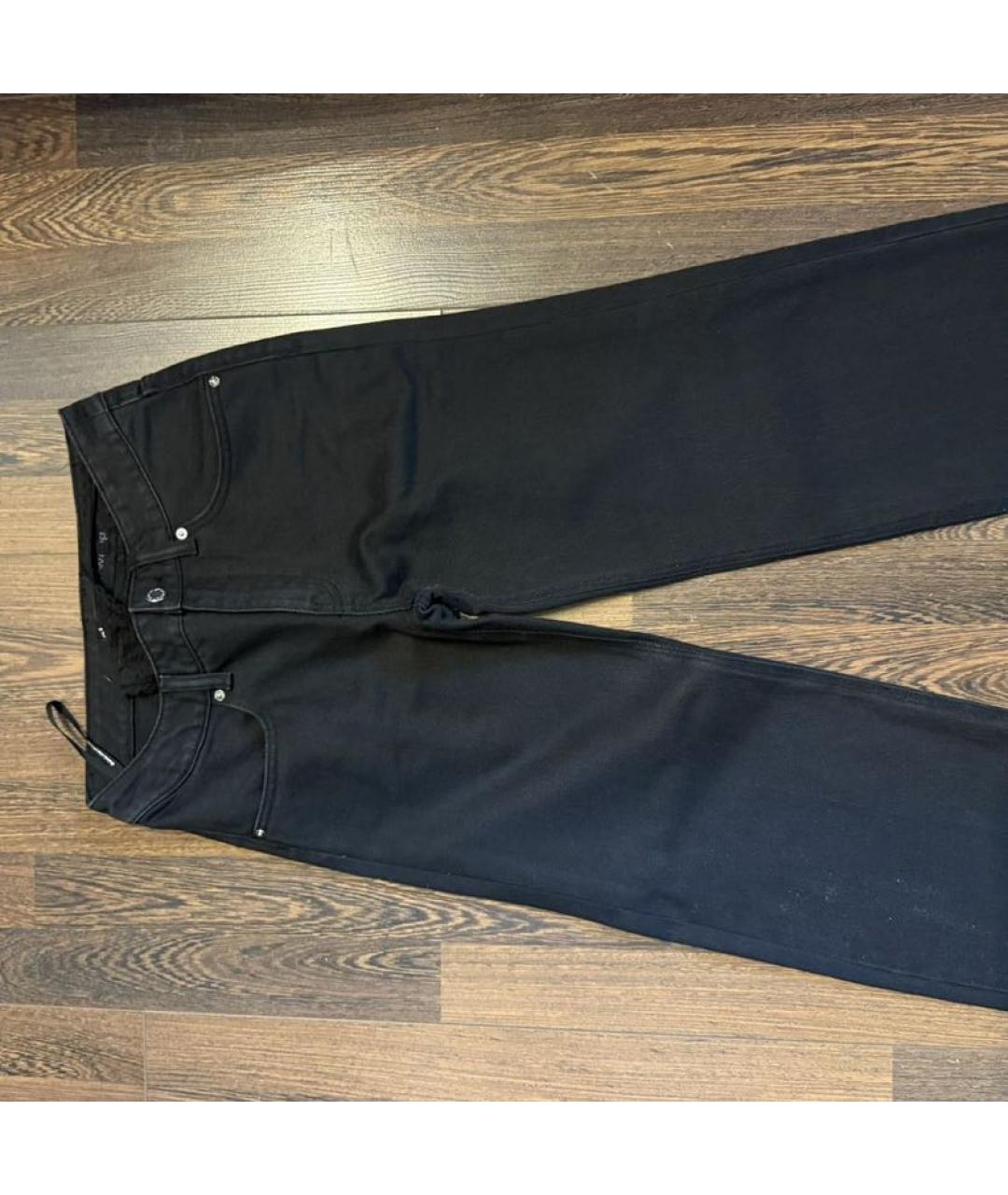 ALEXANDER WANG Черные хлопковые прямые джинсы, фото 5