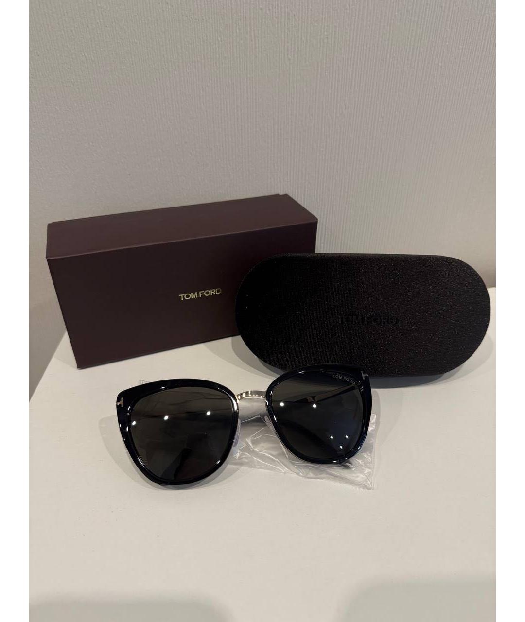TOM FORD Черные металлические солнцезащитные очки, фото 4