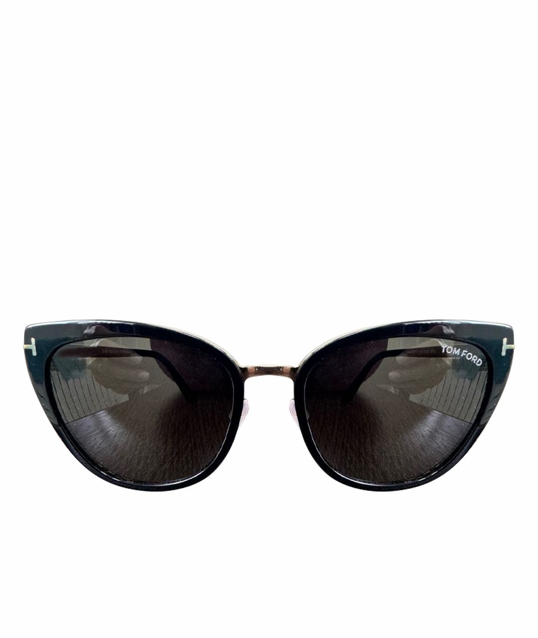 TOM FORD Черные металлические солнцезащитные очки, фото 1