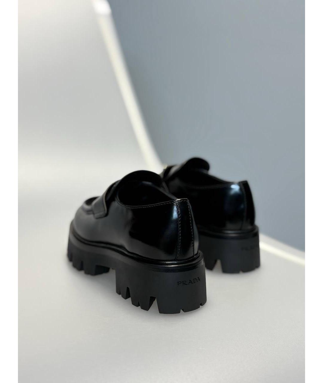 PRADA Черные кожаные лоферы, фото 6