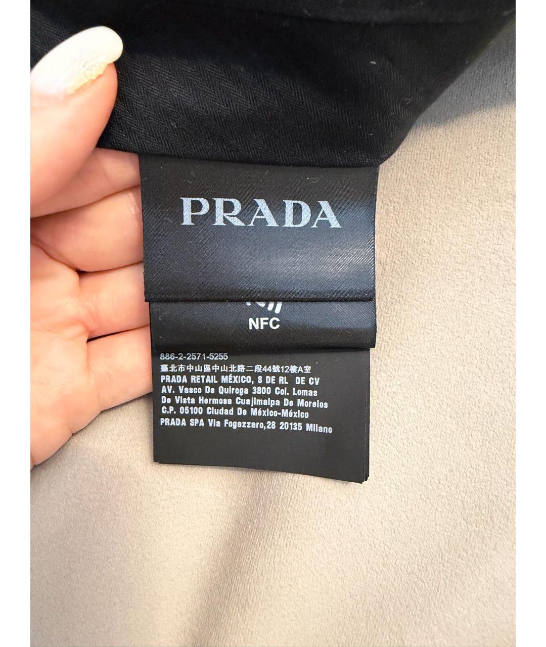 PRADA Темно-синие шерстяные классические брюки, фото 7