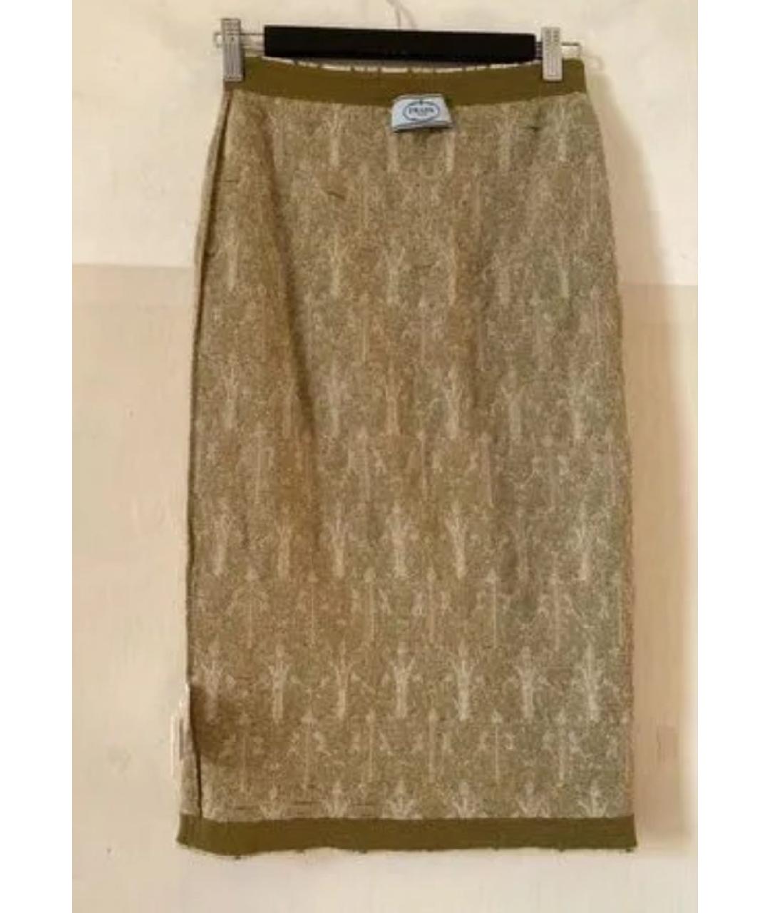 PRADA Мульти хлопковая юбка миди, фото 6