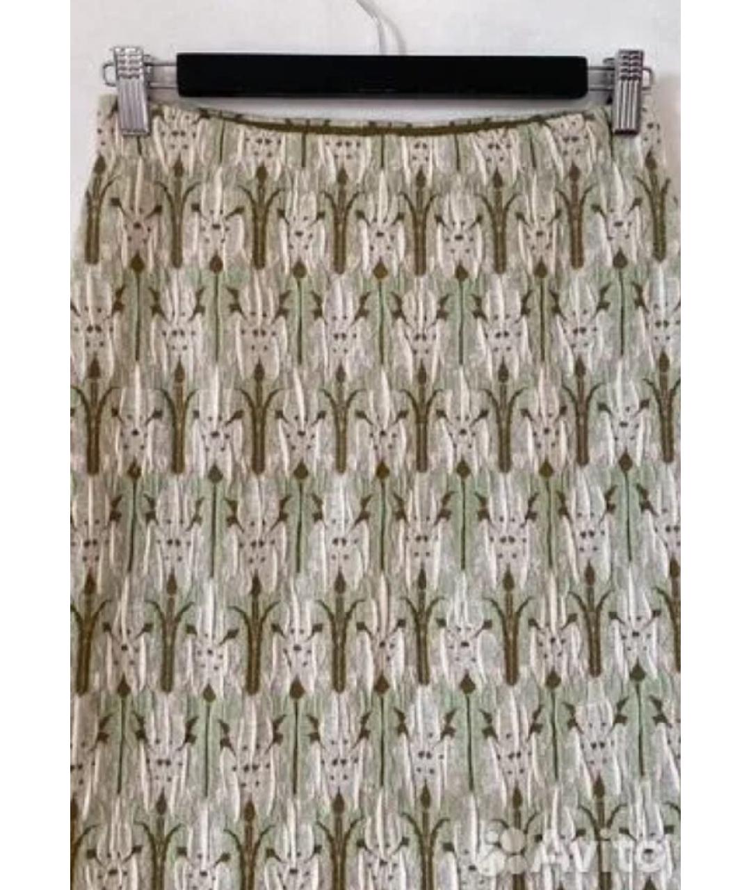 PRADA Мульти хлопковая юбка миди, фото 4