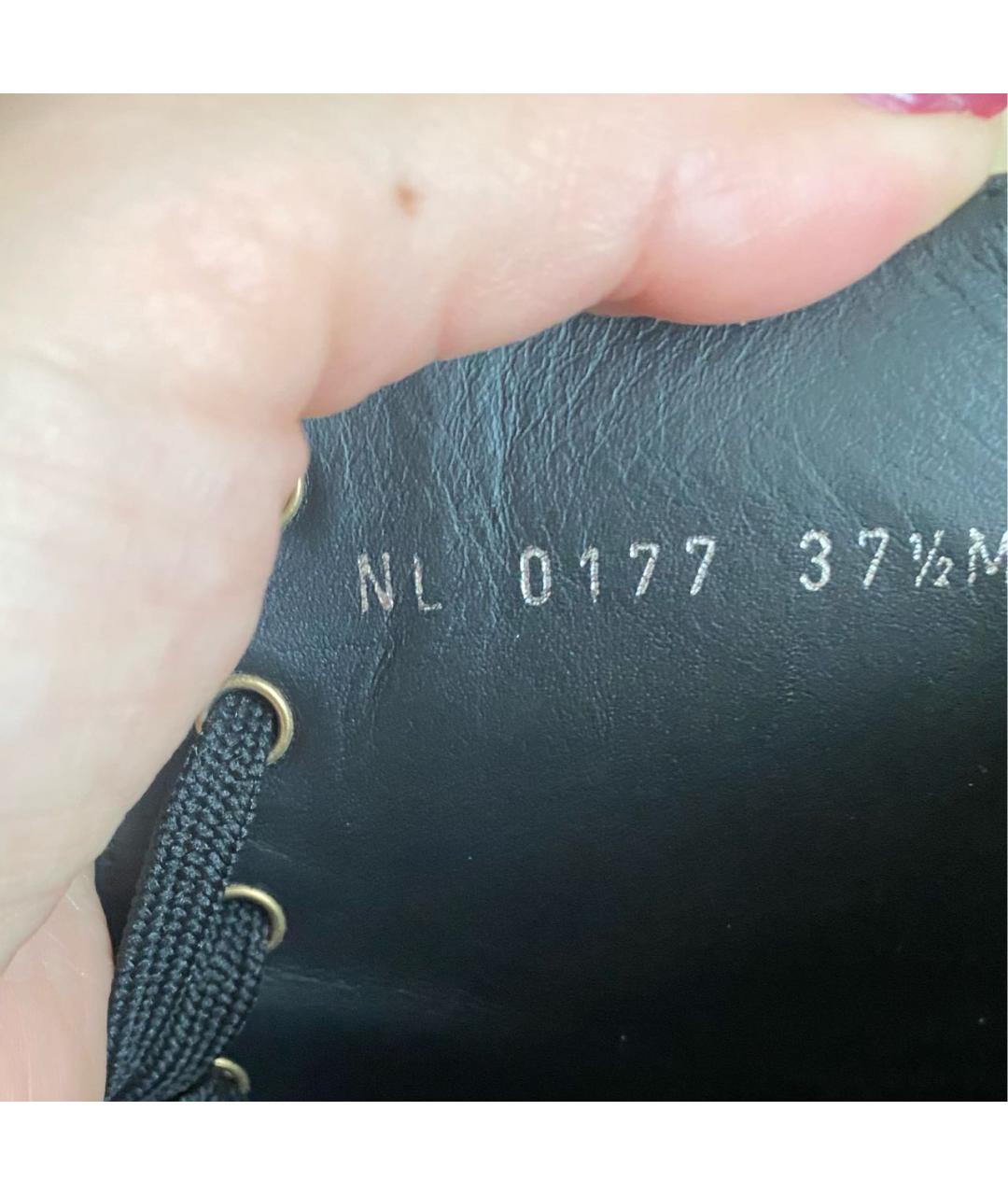 LOUIS VUITTON Черные кожаные ботинки, фото 6