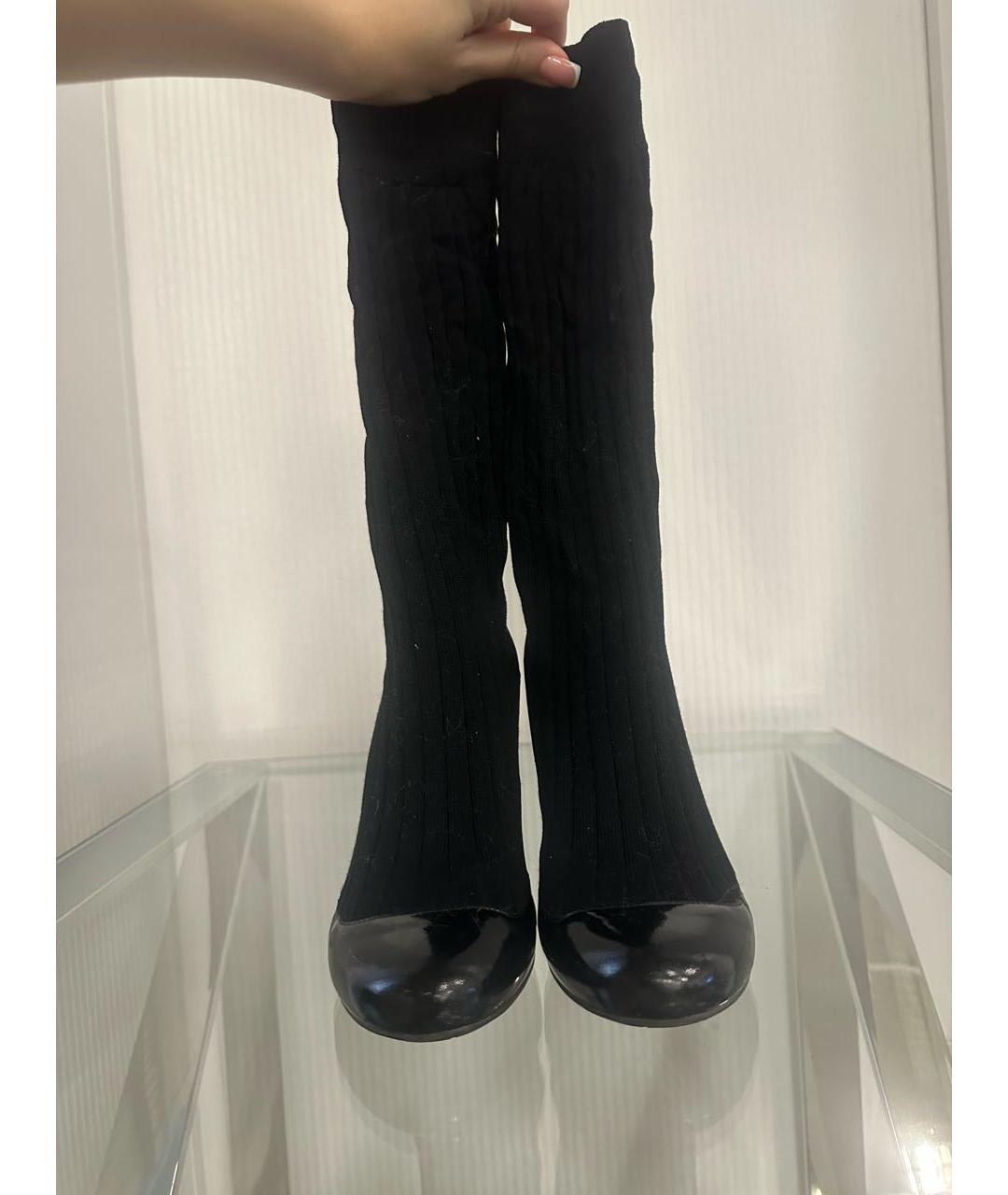 CHANEL Черные туфли из лакированной кожи, фото 3