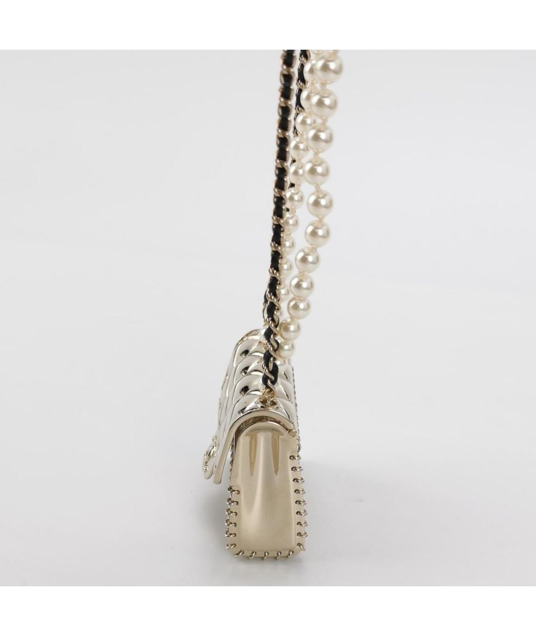 CHANEL Золотая сумка через плечо, фото 2
