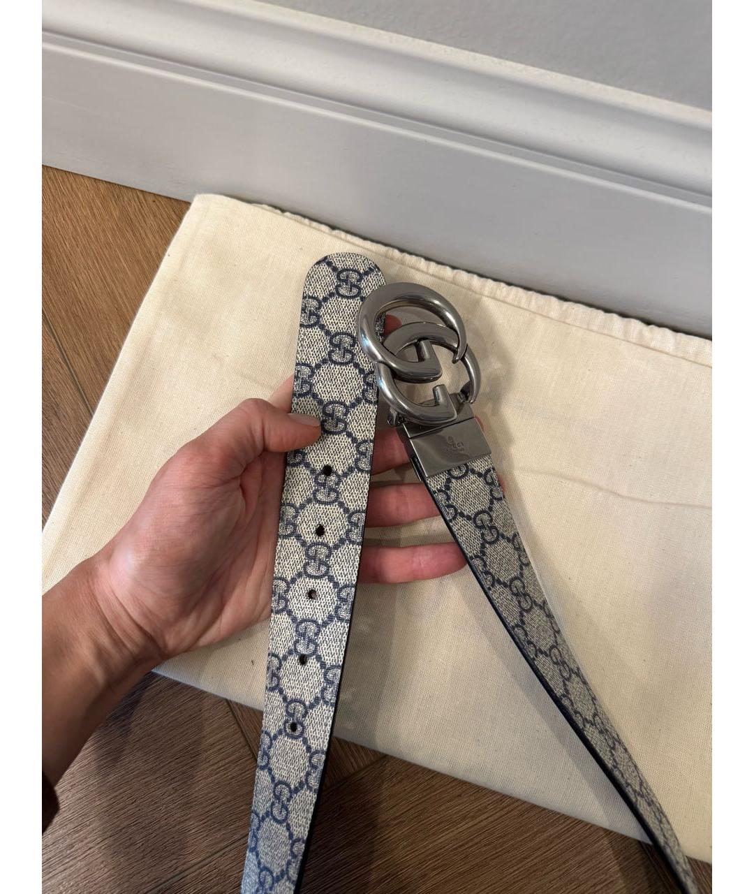 GUCCI Синий ремень, фото 4