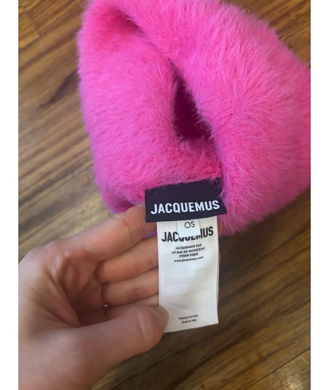JACQUEMUS Розовая шапка, фото 4