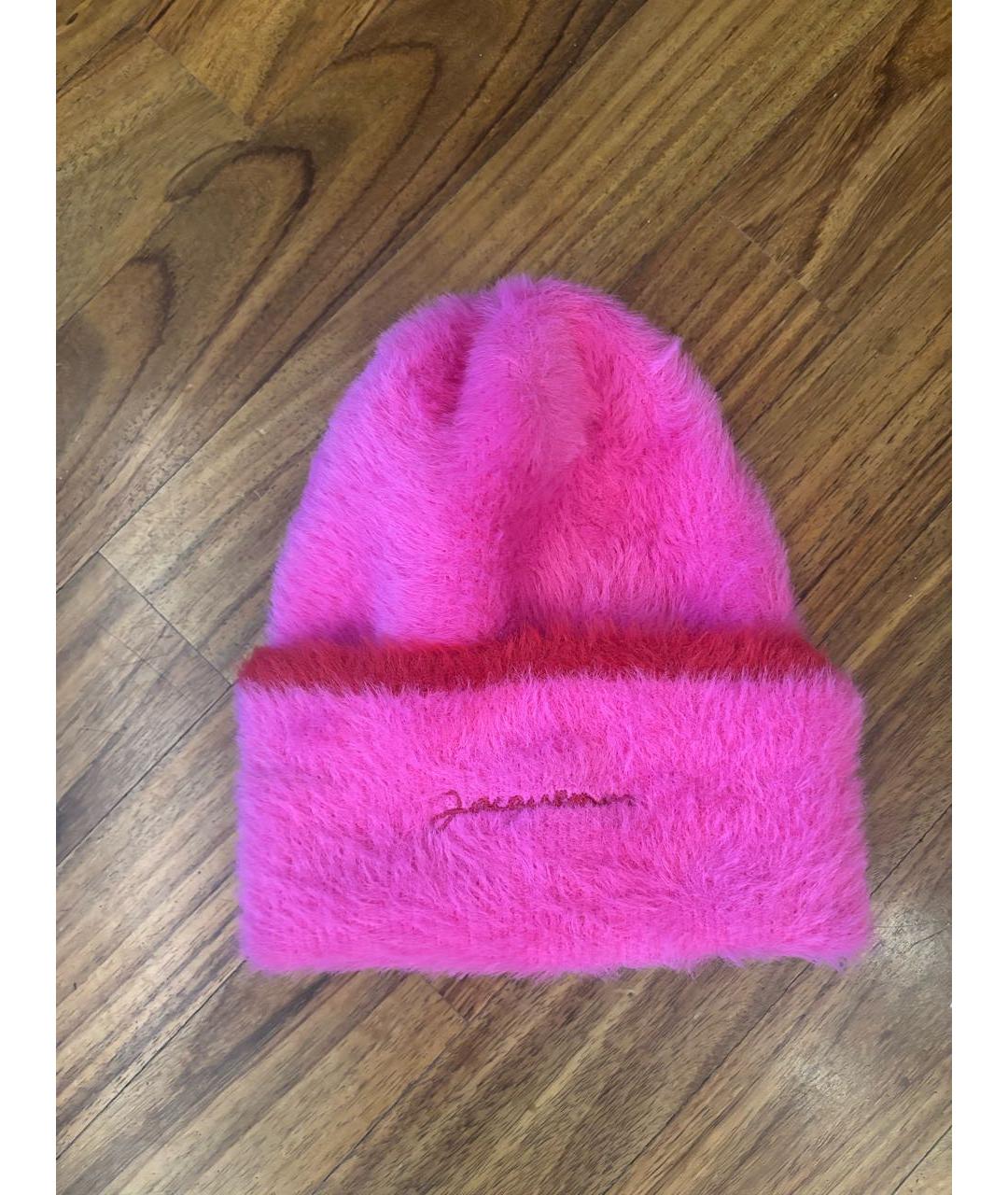 JACQUEMUS Розовая шапка, фото 6