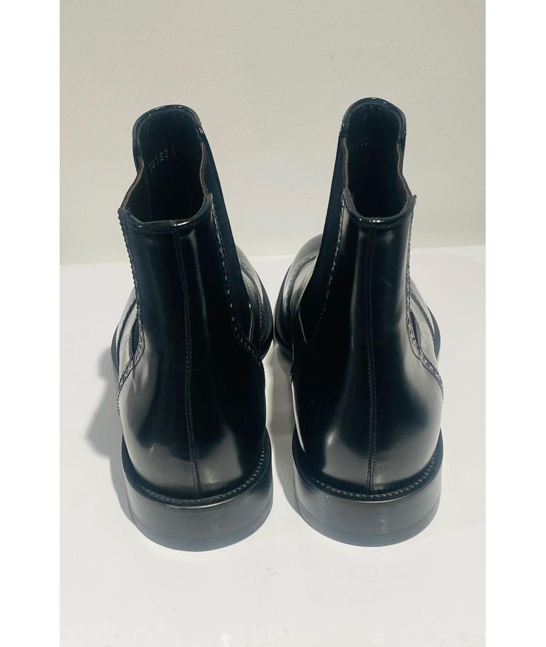 FENDI Черные кожаные высокие ботинки, фото 4