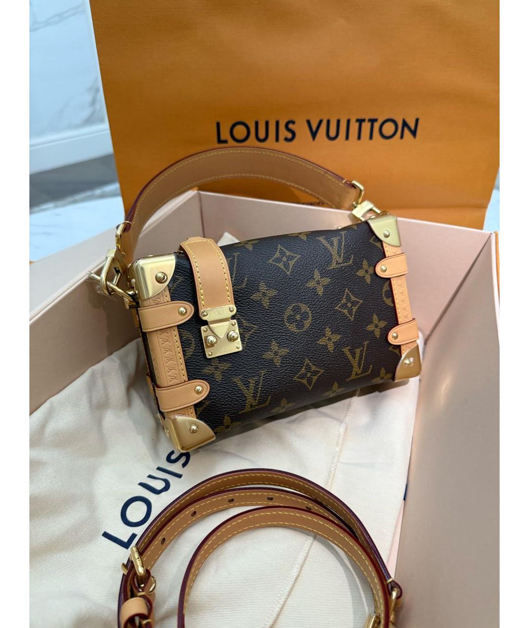 LOUIS VUITTON Коричневая сумка с короткими ручками, фото 2