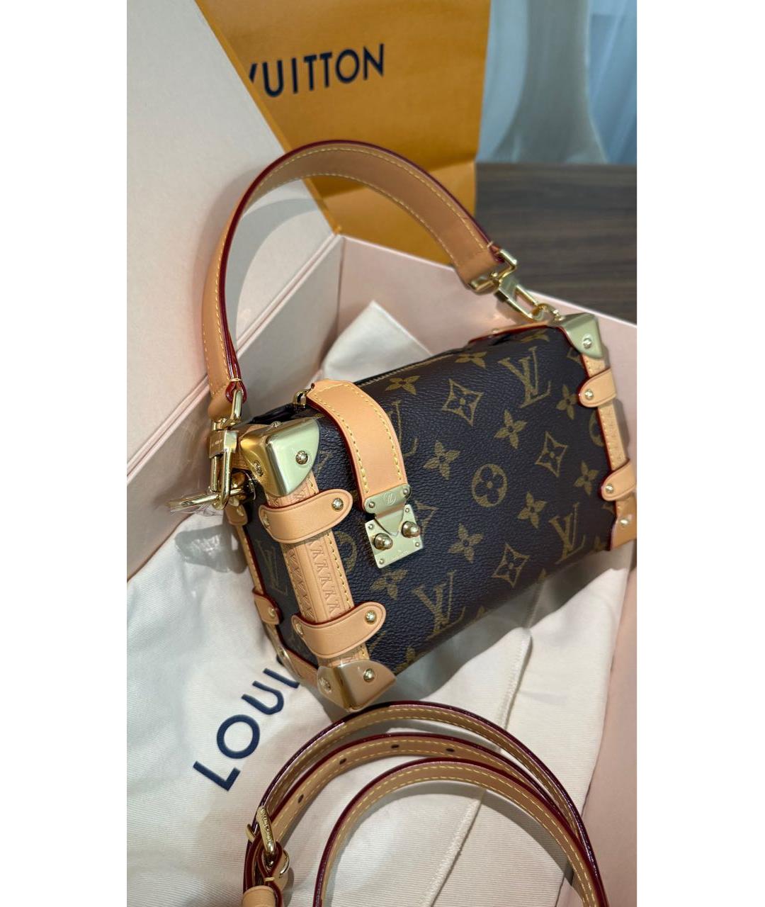 LOUIS VUITTON Коричневая сумка с короткими ручками, фото 4