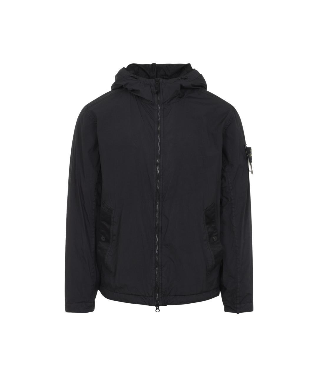 STONE ISLAND Черная полиамидовая куртка, фото 1