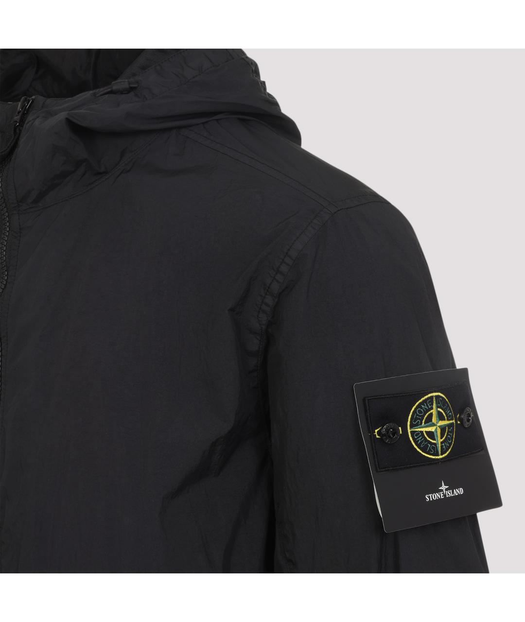 STONE ISLAND Черная полиамидовая куртка, фото 4