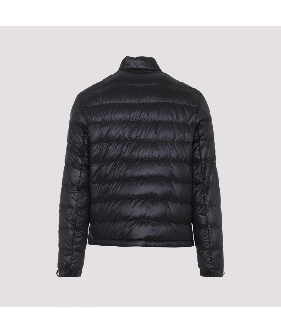 MONCLER Черный полиамидовый пуховик, фото 2