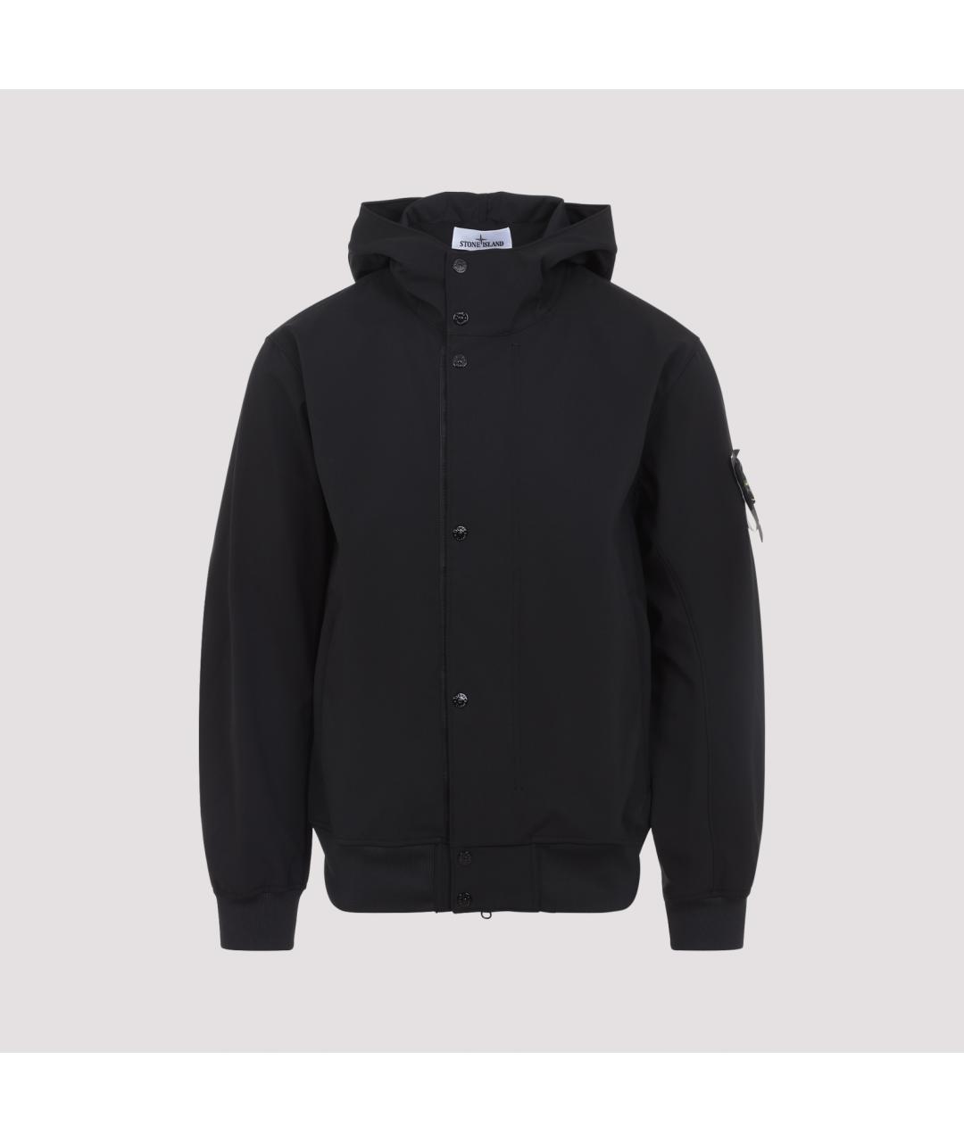 STONE ISLAND Черная полиэстеровая парка, фото 3