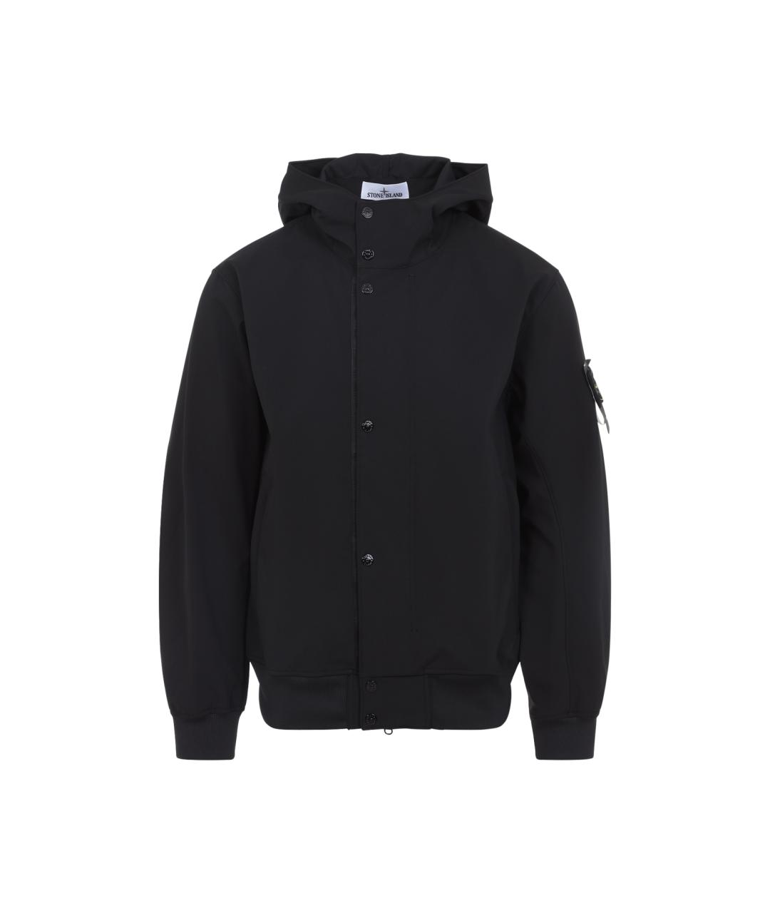 STONE ISLAND Черная полиэстеровая парка, фото 1