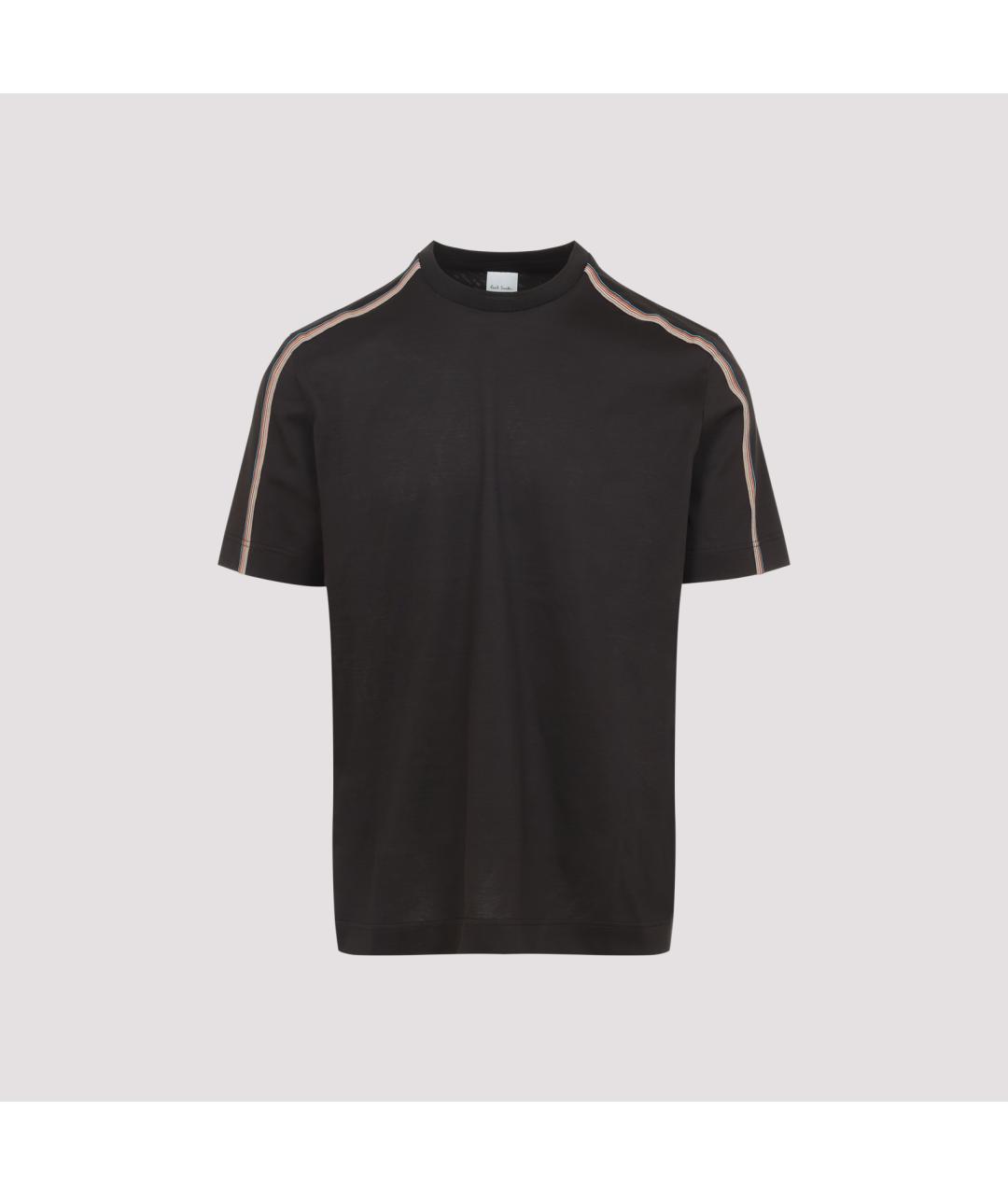 PAUL SMITH Черная хлопковая футболка, фото 2