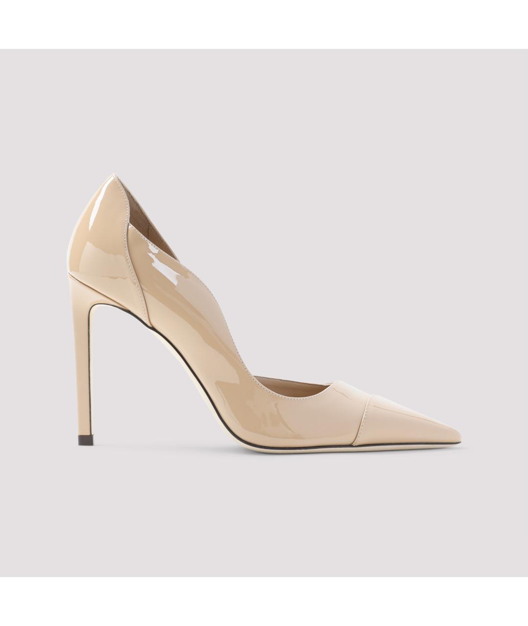 JIMMY CHOO Бежевые кожаные туфли, фото 2