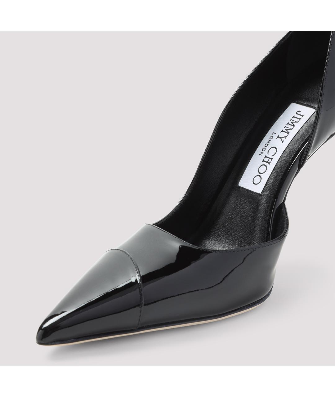 JIMMY CHOO Черные кожаные туфли, фото 4